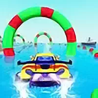 Wasserauto-Stuntrennen