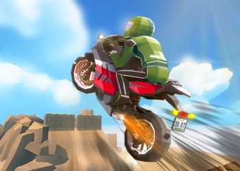 Karikaturat Moto Stunt pamje nga ekrani i lojës