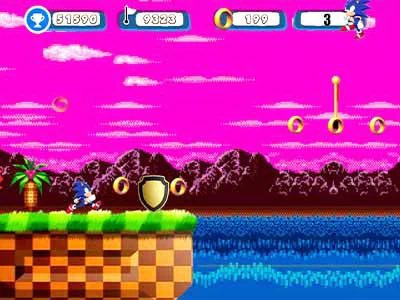 Sonic Path Adventure խաղի սքրինշոթ