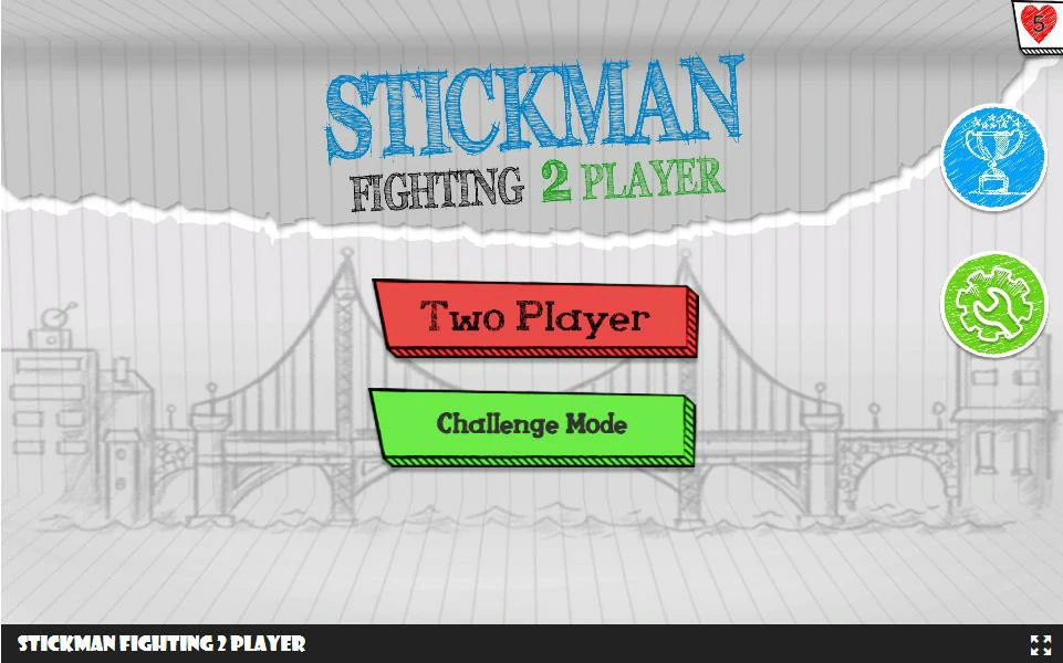 Stickman Fighting 2 Player game screenshot