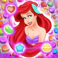 Ariel The Little Mermaid Match 3 Puzzle