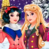 Aurora And Snow White Winter Fashion