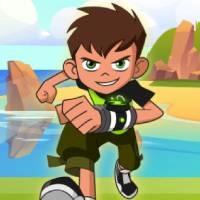 ben_10_running_around_the_island ゲーム