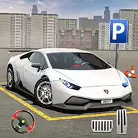 Estacionamiento De Autos En La Ciudad Modelo 3D