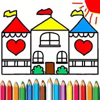Doll House Coloring Book game screenshot