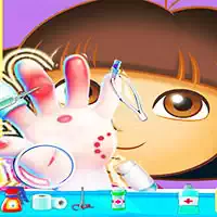 Dora Hand Doctor Qizlar Uchun Qiziqarli O'yinlar Onlayn