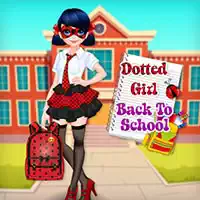 Dotted Girl Back To School game screenshot