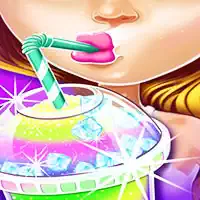 Ice Slushy Maker Rainbow Desserts Game