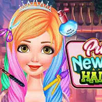 Princess New Look Haircut game screenshot