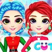 Rainbow Girls Christmas Outfits