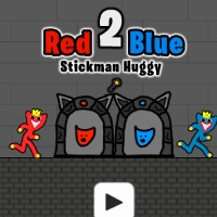 Red And Blue Stickman Huggy 2