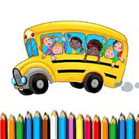 School Bus Coloring Book game screenshot