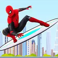 Spiderman Skateboarding