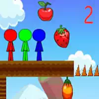 Stickman Bros In Fruit Island 2 game screenshot