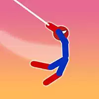 Super Hero Flip: Паук Стикмен Крюк