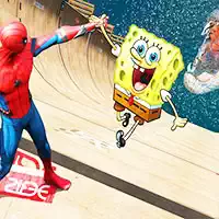 Super Bob Esponja Homem Aranha