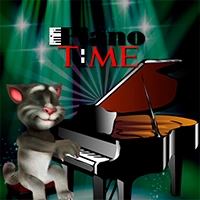 Pratende Tom Piano-Tijd