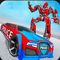 美国警车真实机器人变形