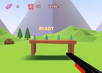 3D Bottle Shooter game screenshot