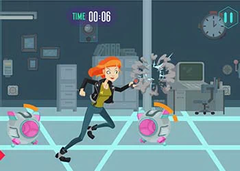 Agent Curiosa Vs Rogue Robots schermafbeelding van het spel