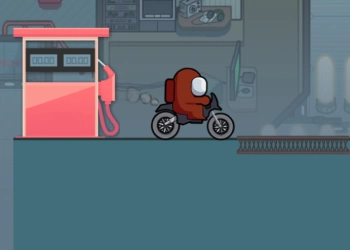 Among Us Bike Race game screenshot