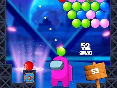 Among Us Bubble Shooter snimka zaslona igre