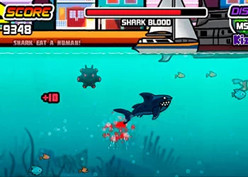 Angry Shark Online скрыншот гульні
