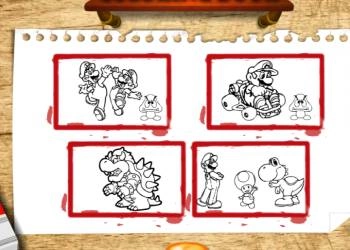 Okula Dönüş Mario Boyama oyun ekran görüntüsü