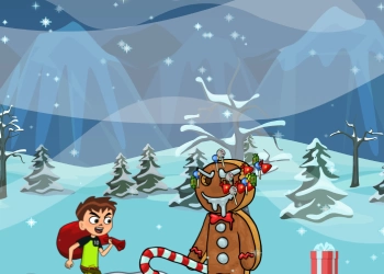 Ben 10 Božićna Trka snimka zaslona igre