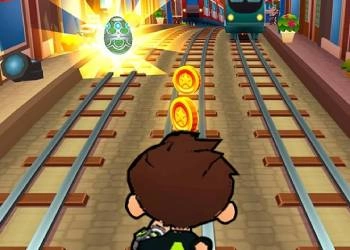 Ben 10: Surfen In De Metro schermafbeelding van het spel