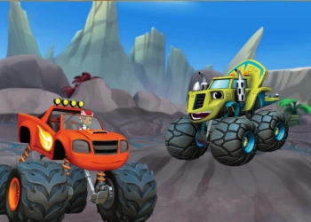 Blaze Va Monster Machines: Dino Vodiysiga Tezlik o'yin skrinshoti