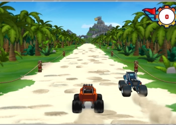 Blaze: Dracheninsel-Rennen Spiel-Screenshot