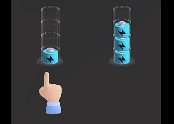 Brain Game Battery Color Sort Puzzle game screenshot