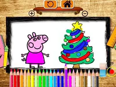 BTS Peppa Pig Coloring game screenshot