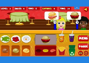 Hamburger Nu schermafbeelding van het spel