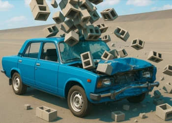 Тест на зіткнення автомобіля: Залишене місто скріншот гри