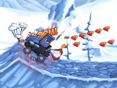 Машина Ест Машину: Зимнее Приключение скриншот игры