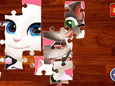 Cartoon Talking Tom Jigsaw Puzzle Online for Free on 