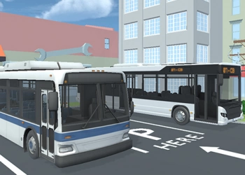Şehir Otobüsü Park Etme Simülatörü Mücadelesi 3D oyun ekran görüntüsü