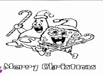 Colouring In Sponge Bob 2 game screenshot