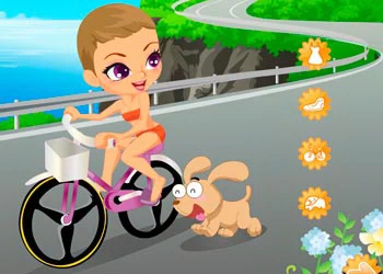 Cycling go out dress up game screenshot