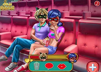 Dotted Girl Cinema Flirting game screenshot