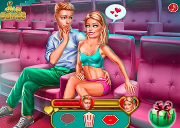 Ellie Cinema Flirting game screenshot