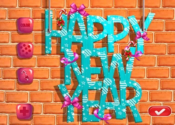 Decoración De La Habitación De Año Nuevo De Ellie captura de pantalla del juego