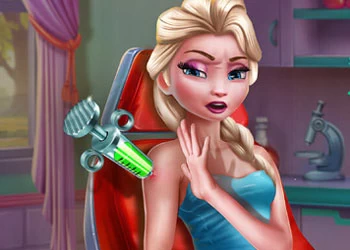 Inyección De Vacunas Elsa captura de pantalla del juego