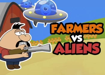 Boeren Versus Aliens schermafbeelding van het spel