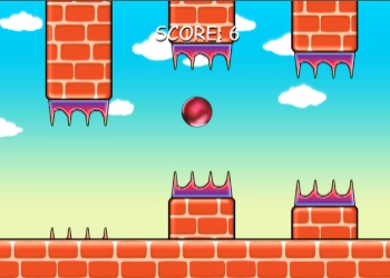 Flappy Red Ball game screenshot