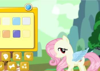 Oblačenje Fluttershy Ponija snimka zaslona igre