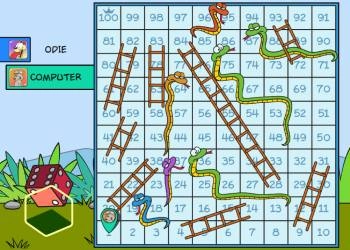 Garfieldslangen En Ladders schermafbeelding van het spel