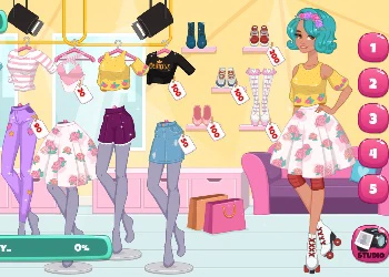 Girls Photo Shopping Dress-up game screenshot